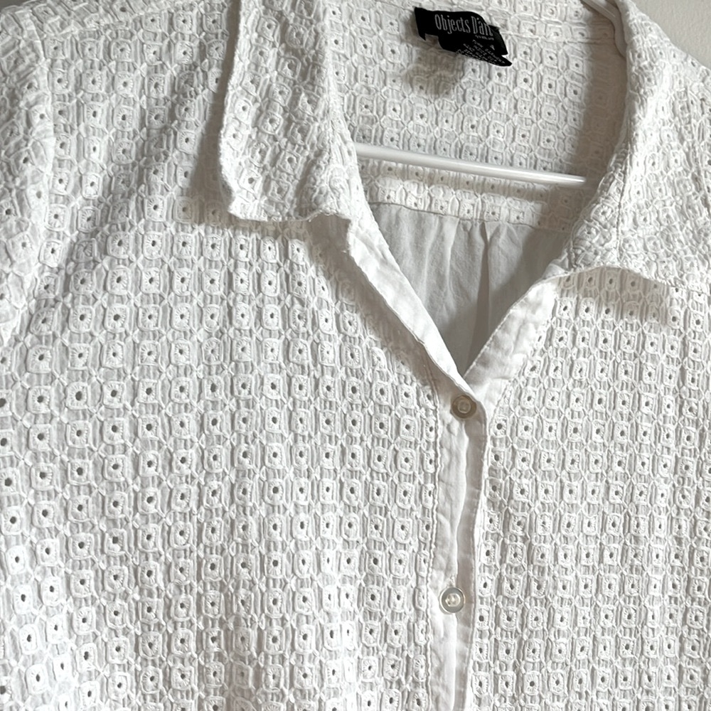Objects D’art 3x eyelet top